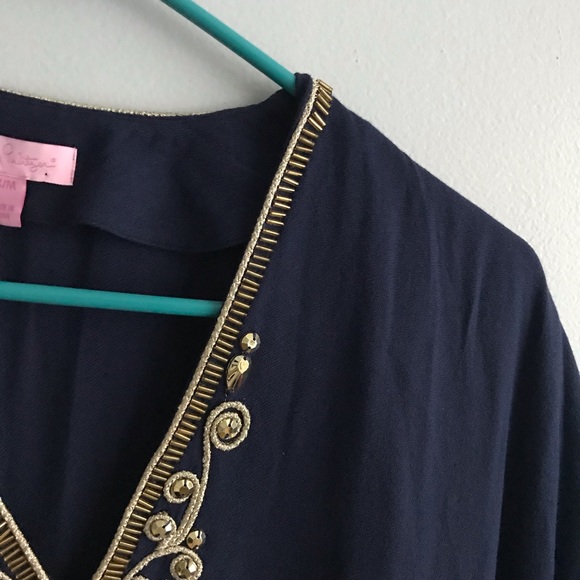 πHPπ Lilly Pulitzer CHAI V-NECK CAFTAN DRESS - Picture 8 of 8